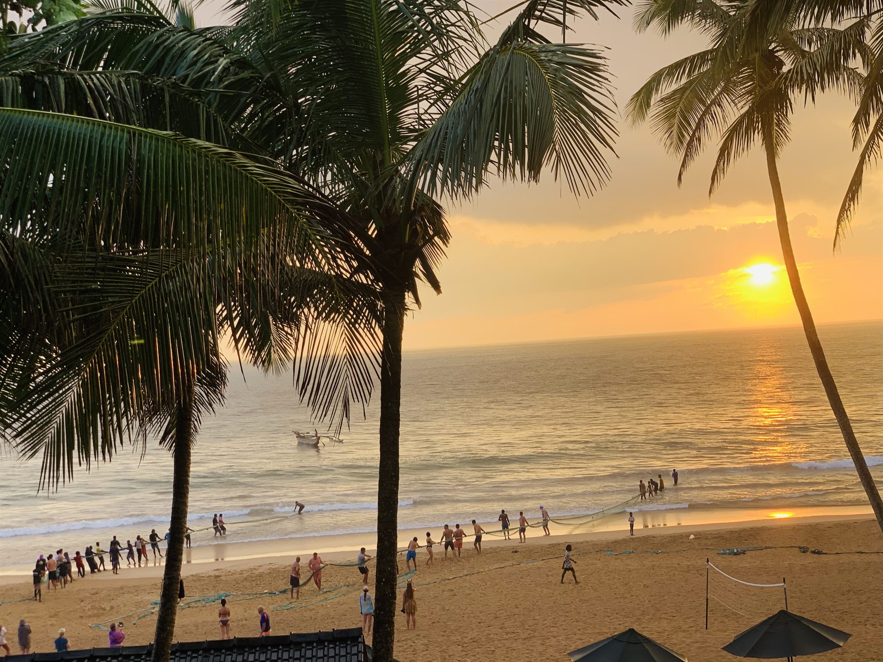 Golden sunset over the Indian Ocean